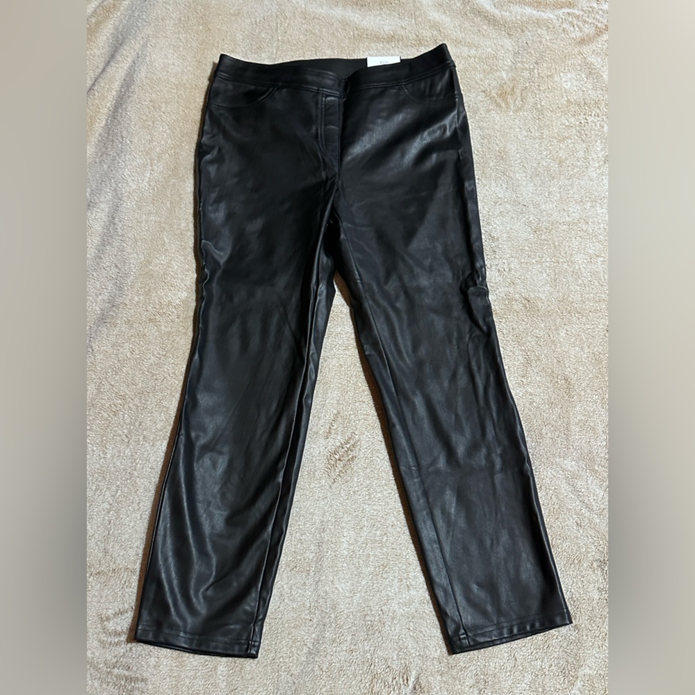 Rafaella full leather slim leg pants. Brand new size 12.